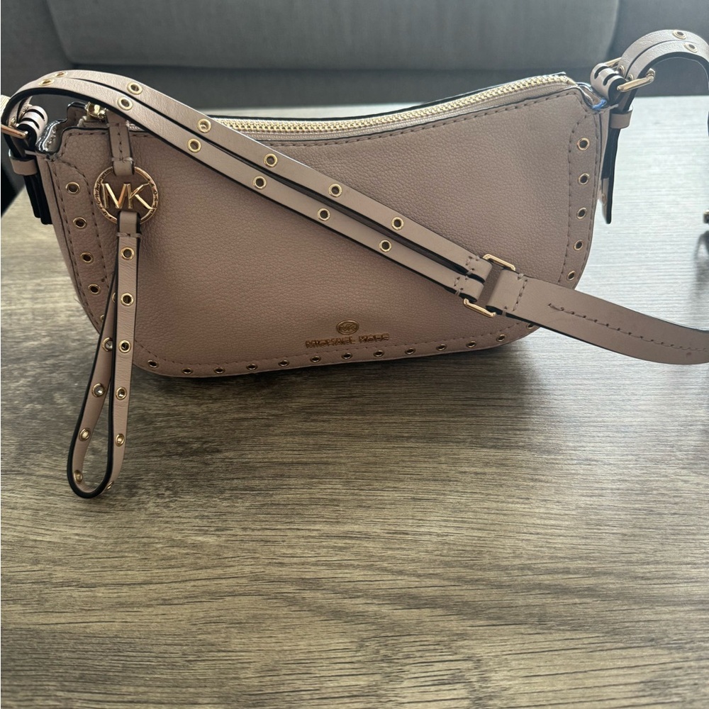Michael Kors nude Pink Crossbody Bag with Minimalist Design